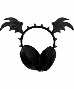 Killstar Just Wing It Batwings Earmuffs Black