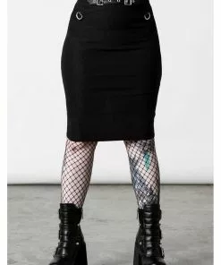 Killstar Warbird Pencil Skirt Black New In