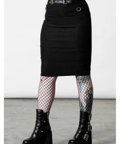 Killstar Warbird Pencil Skirt Black New In