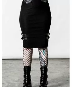 Killstar Bayonet Pencil Skirt Black 7 Killstar Bayonet Pencil Skirt Black