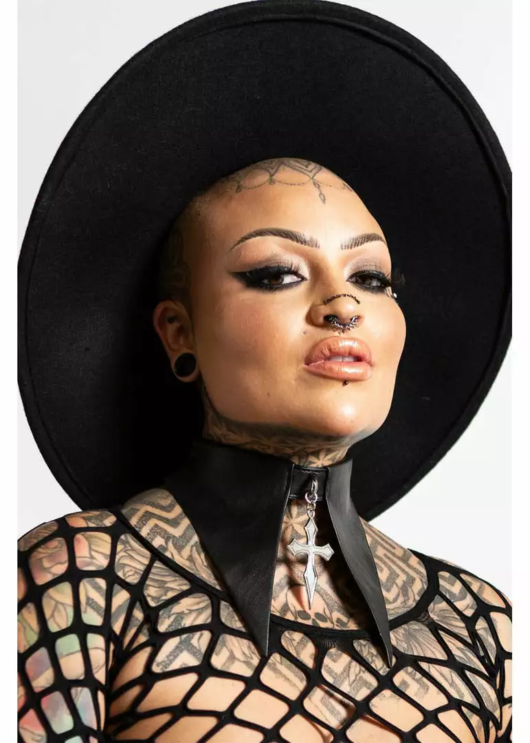 New In Killstar Cathedral Cross Choker Black 5 New In Killstar Cathedral Cross Choker Black