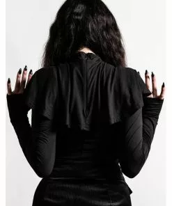 Killstar Aysling Cross Cape Top Schwarz New In