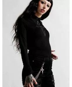 Killstar Morissa Cross Top Black New In
