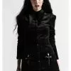 Killstar F Major Cross Corduroy 60's Dress Black