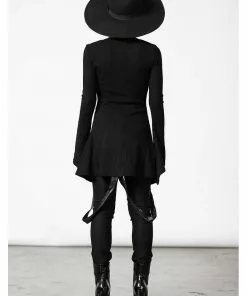 New In Killstar Scorpia Velvet 70's Top Black 11 New In Killstar Scorpia Velvet 70's Top Black