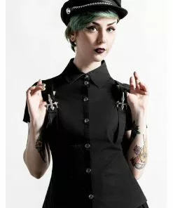 Killstar To The Nines Top Black