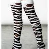 New In Killstar Wretched Soul Distress Socks Black White 1 New In Killstar Wretched Soul Distress Socks Black White