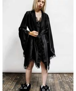 Killstar Devil's Lullaby Robe Black 8 Killstar Devil's Lullaby Robe Black