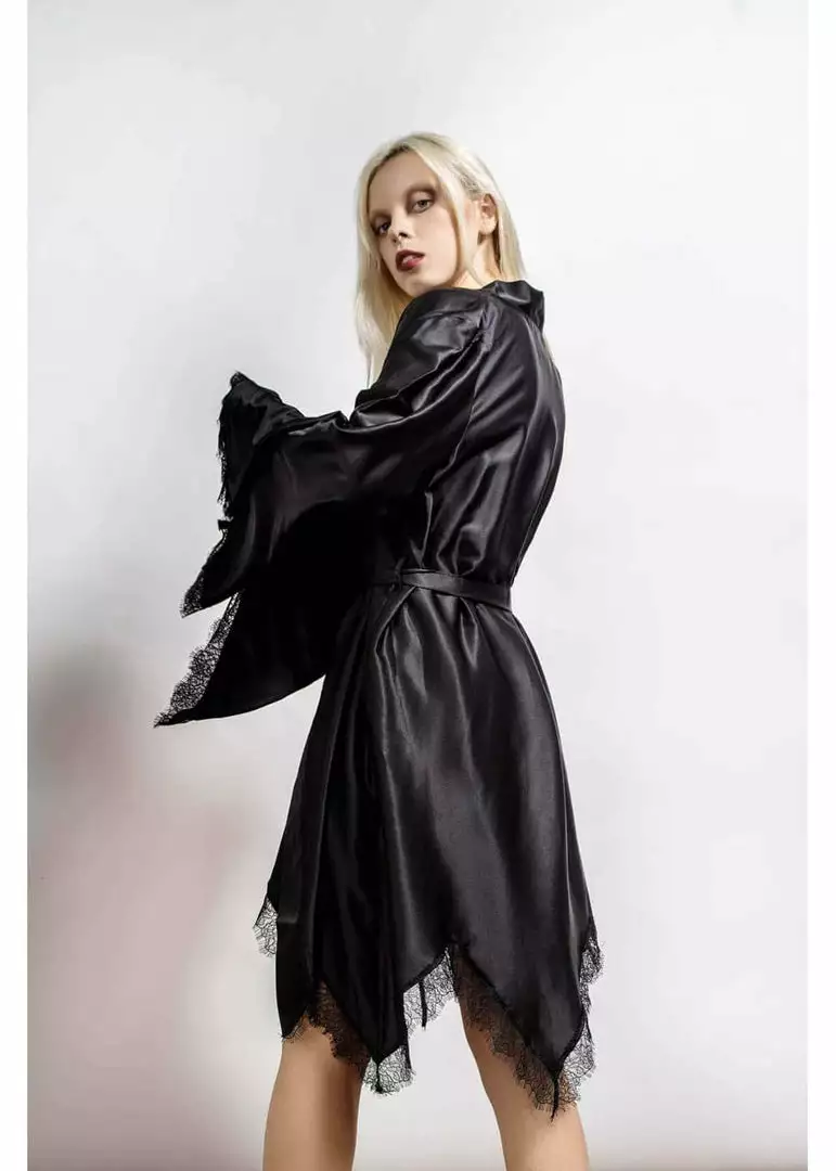 Killstar Devil's Lullaby Robe Black 4 Killstar Devil's Lullaby Robe Black