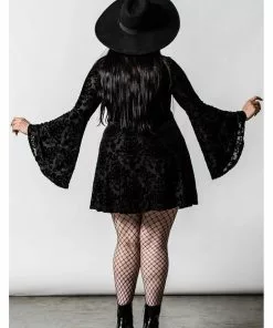 Killstar Lost Kingdom Lace-Up Dress Black New In