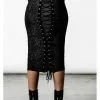 Killstar Isolde Corset Pencil Skirt Black New In 2 Killstar Isolde Corset Pencil Skirt Black New In