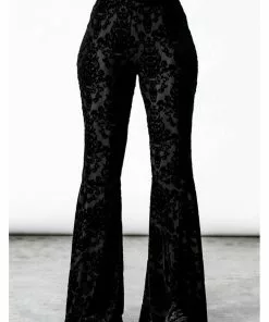 New In Killstar Lucifuge Bell Bottoms Trousers Black