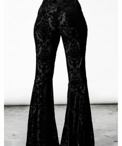 New In Killstar Lucifuge Bell Bottoms Trousers Black