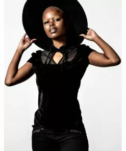 Killstar Paradise Lost Velvet 40's Top Black 8 Killstar Paradise Lost Velvet 40's Top Black