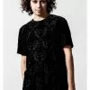 New In Killstar Poe Velvet T-Shirt Black 1 New In Killstar Poe Velvet T-Shirt Black