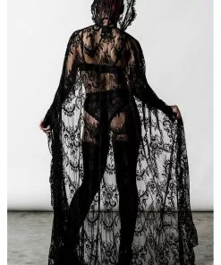 New In Killstar Vampyren Lace Cape Black 9 New In Killstar Vampyren Lace Cape Black