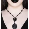 New In Killstar Madame Morte Skull Necklace Black