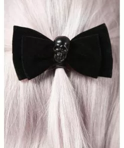 Killstar Bow Down Skull Hairclip New In
