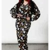 New In Killstar Haunted Pumpkin Onesie Black