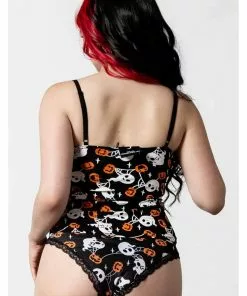 Killstar Haunted Pumpkin Cami Top Black New In
