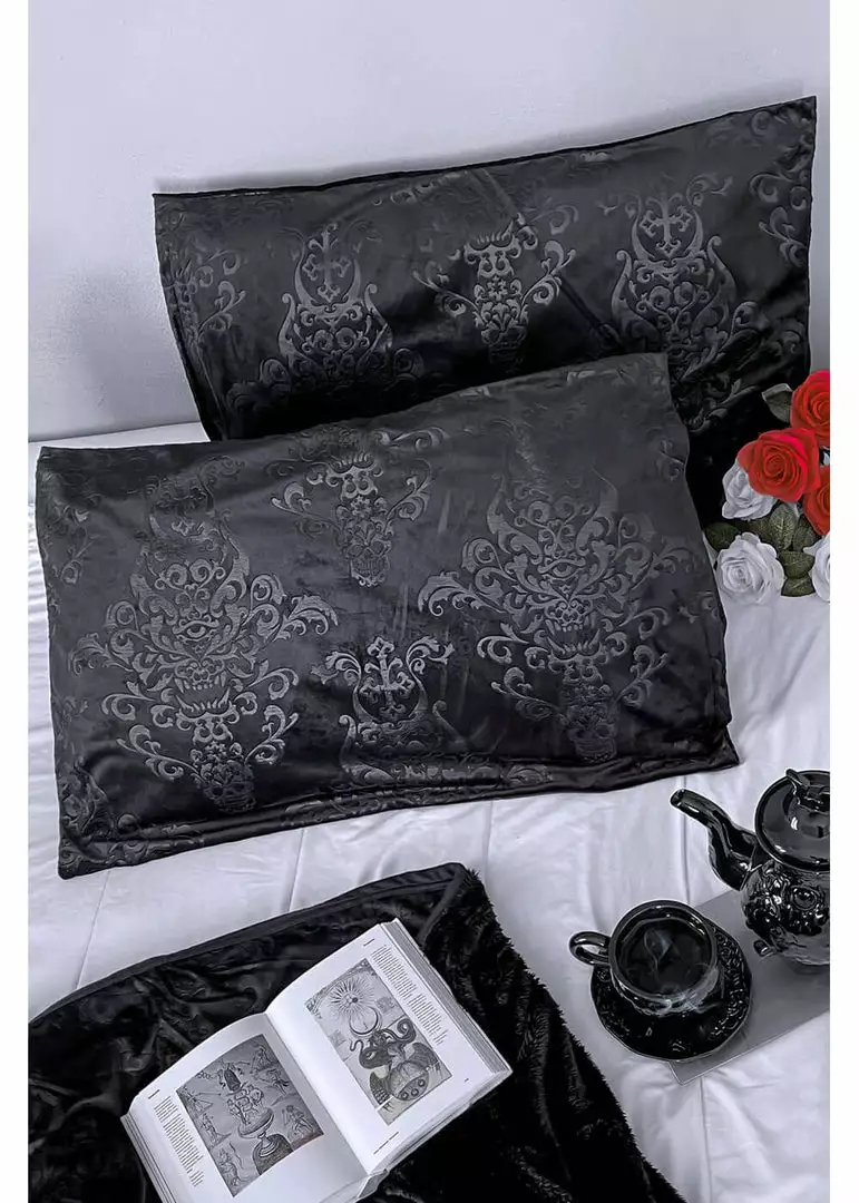 Killstar Daemon Set Pillowcases Black 3 Killstar Daemon Set Pillowcases Black