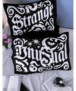 New In Killstar Strange Unusual Pillow Cases Black
