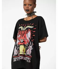 Killstar Devil Incarnate Relaxed Top Black New In 6 Killstar Devil Incarnate Relaxed Top Black New In