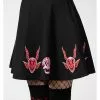 Killstar Covenant Skater Skirt Black
