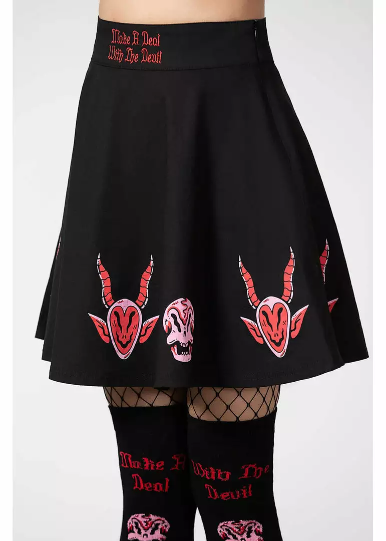 Killstar Covenant Skater Skirt Black 3 Killstar Covenant Skater Skirt Black