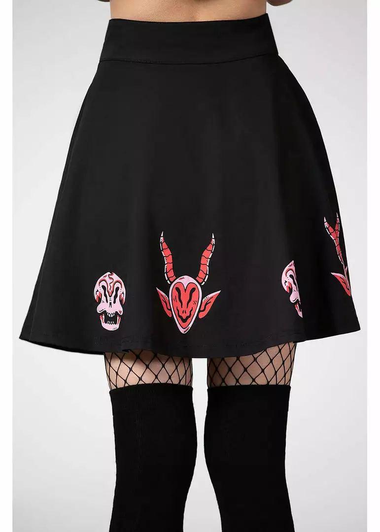 Killstar Covenant Skater Skirt Black 9 Killstar Covenant Skater Skirt Black