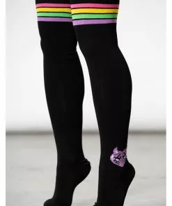 Killstar Fantasy Rainbow High Socks Black New In