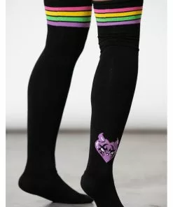 Killstar Fantasy Rainbow High Socks Black New In
