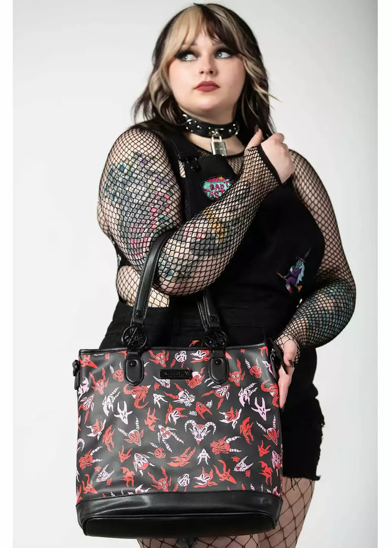Killstar Damned Tote Bag Black New In 4 Killstar Damned Tote Bag Black New In