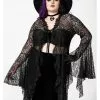 Killstar Vilania 70's Lace Duster Black