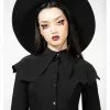 Killstar Magda Winged Shirt Blouse Black New In