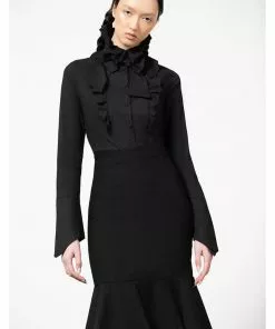 Killstar Chantra Pencil Skirt Black