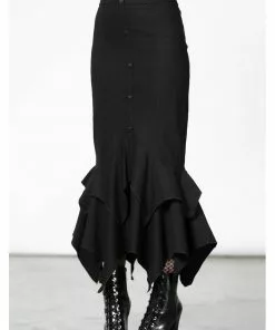 Killstar Devina Maxi Skirt Black