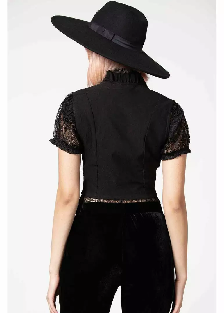 Killstar Isobella Cross Corset Top Black New In 4 Killstar Isobella Cross Corset Top Black New In