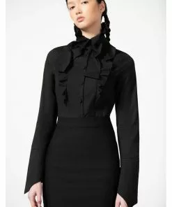 Killstar Hellisa Rue Shirt Blouse Black New In