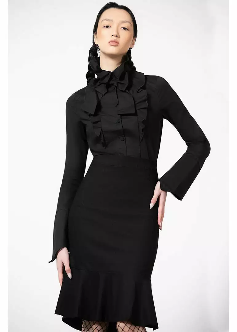 Killstar Hellisa Rue Shirt Blouse Black New In 6 Killstar Hellisa Rue Shirt Blouse Black New In