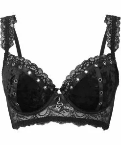 Killstar Sacred Spirits Velvet Bralet Black