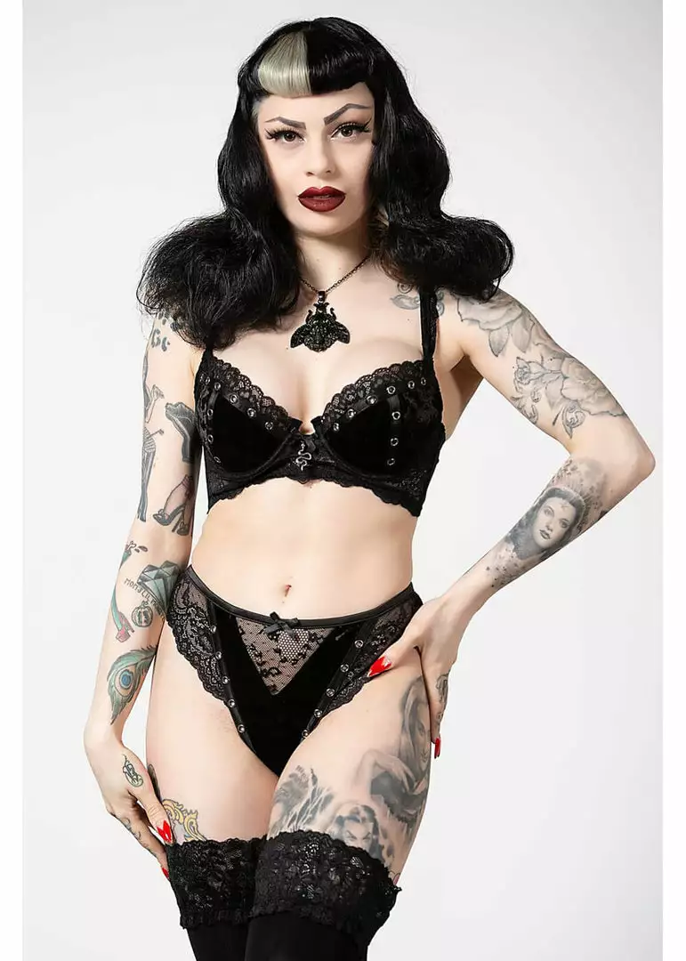 New In Killstar Sacred Spirits Velvet Panty Black 3 New In Killstar Sacred Spirits Velvet Panty Black