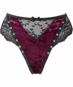 Killstar Sacred Spirits Velvet Panty Bloodred