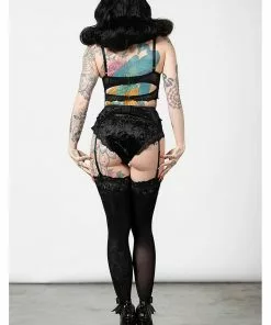 New In Killstar Mercy Lace Bra Black