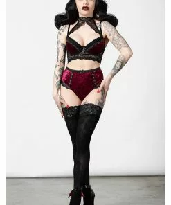 Killstar Mercy Lace Bra Bloodred New In 13 Killstar Mercy Lace Bra Bloodred New In