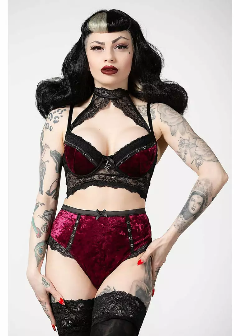 Killstar Mercy Lace Bra Bloodred New In 4 Killstar Mercy Lace Bra Bloodred New In