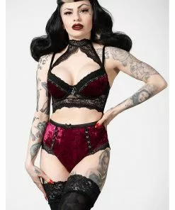 Killstar Mercy Lace Panty Bloodred