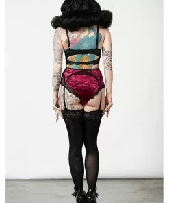New In Killstar Mercy Lace Garter Belt Bloodred 14 New In Killstar Mercy Lace Garter Belt Bloodred