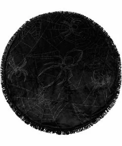 Killstar Spyder Spider Round Blanket Black