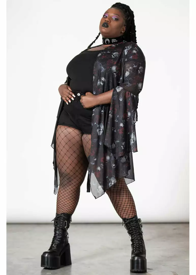 New In Killstar Fairy Moss Mesh Cover Up Black 5 New In Killstar Fairy Moss Mesh Cover Up Black